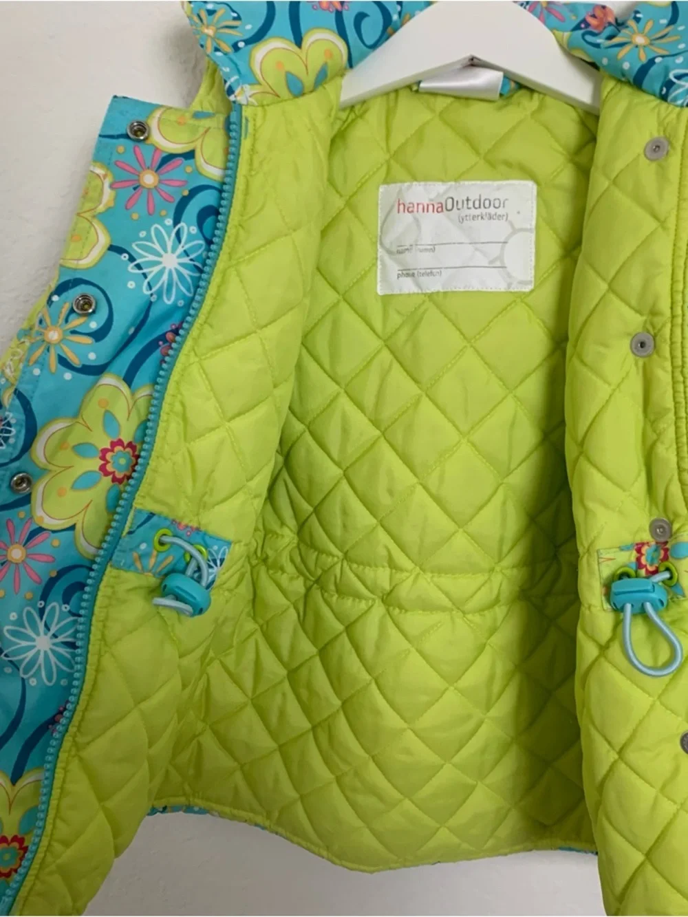 Hanna Andersson Colorful Floral Jacket Baby/toddler Size 80 18-24 Months